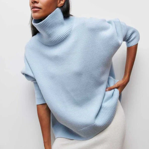 Mia Cozy Turtleneck Sweater - Asvori Melbourne