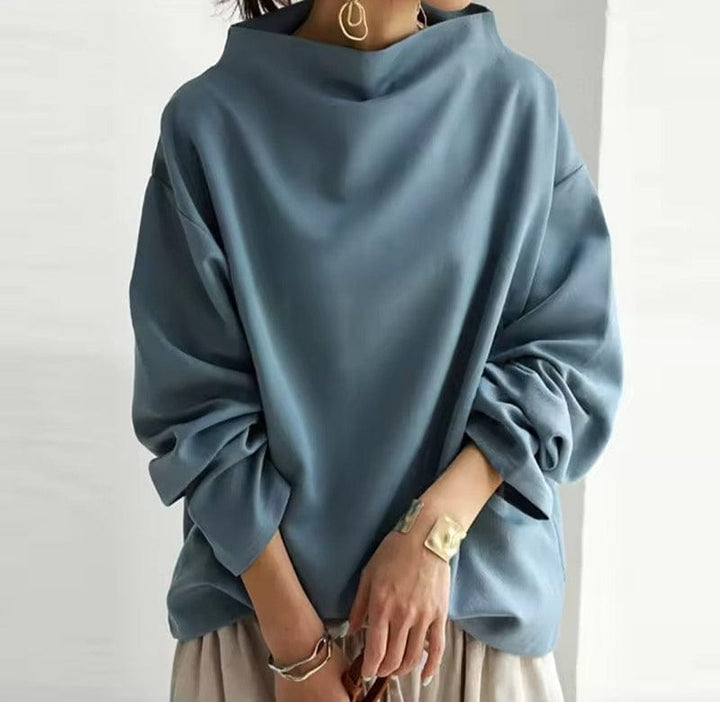 Gabriella Chic High Neck Pullover - Asvori Melbourne