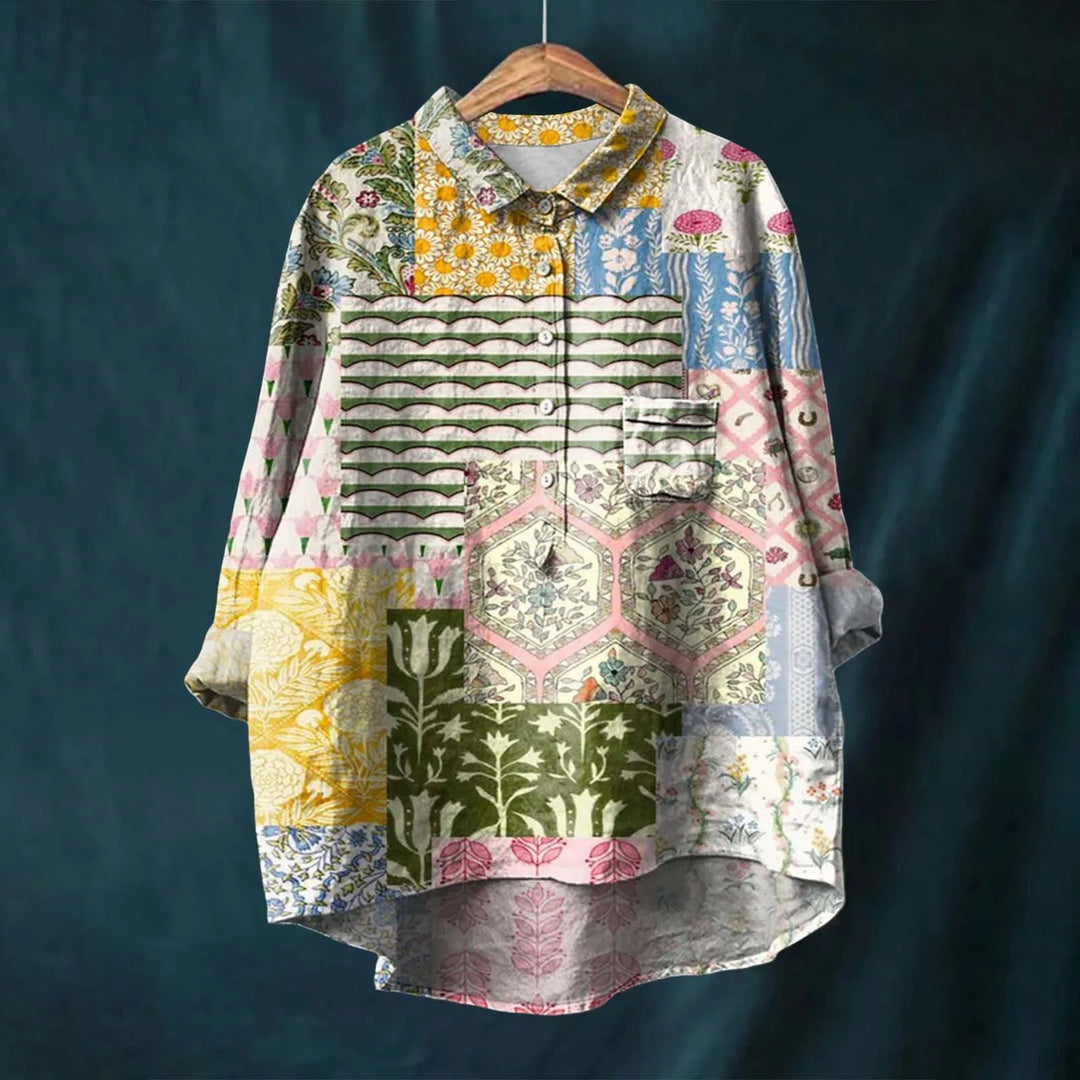 Liesa Elegant Women's Floral Shirt - Asvori Melbourne