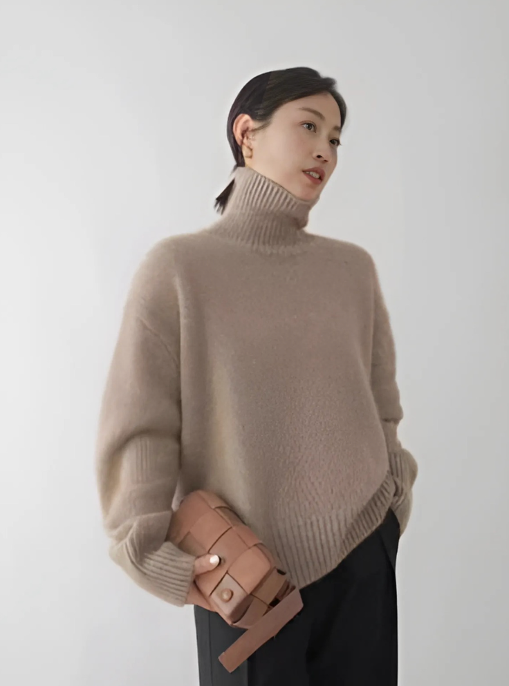Lena Turtleneck Sweater - Asvori Melbourne