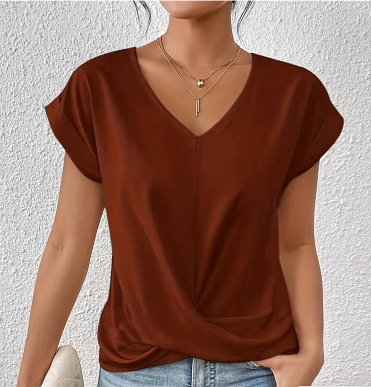 Luna The Perfect V-Neck Top - Asvori Melbourne