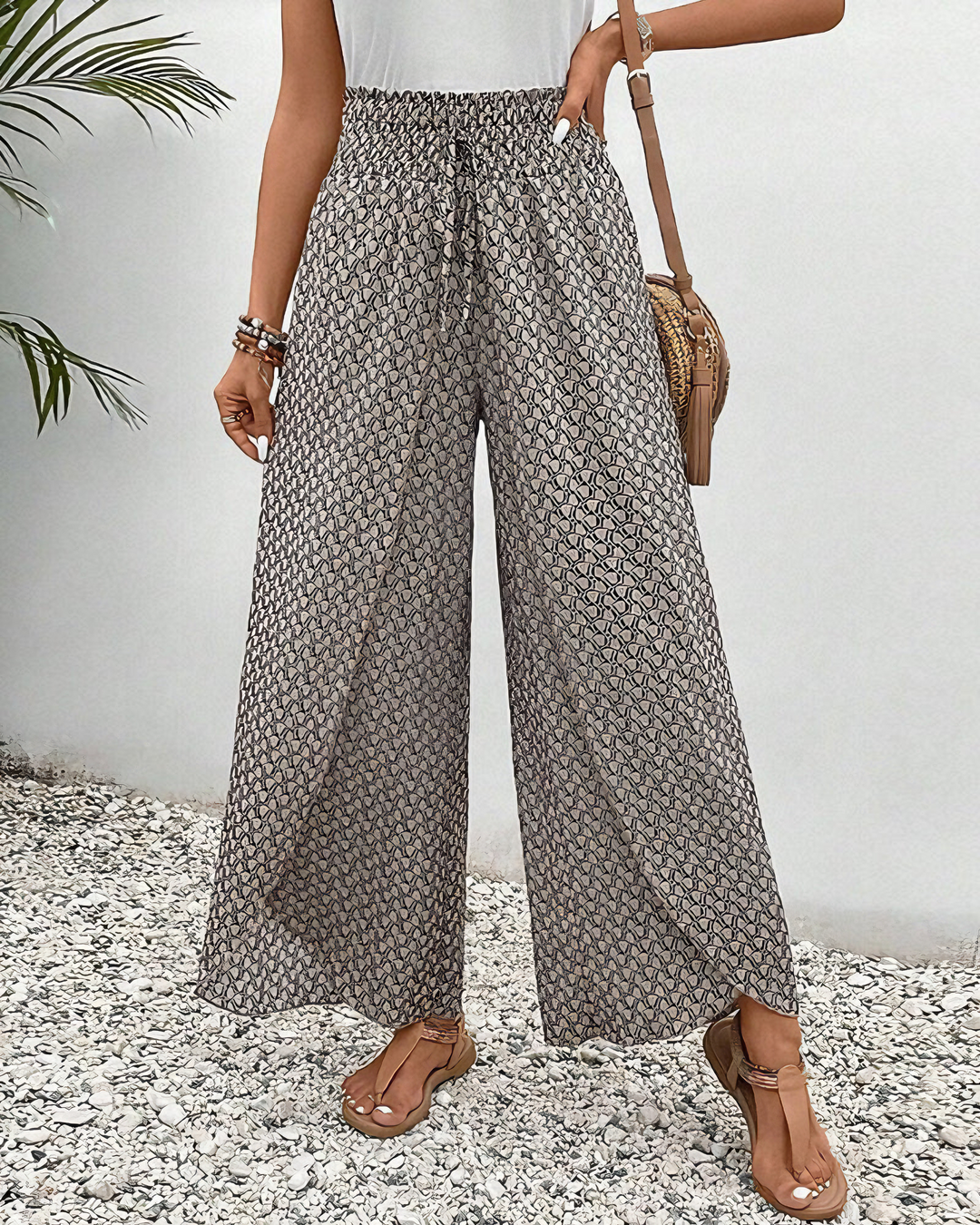 Sahara Relaxed Wide-Leg Pants - Asvori Melbourne