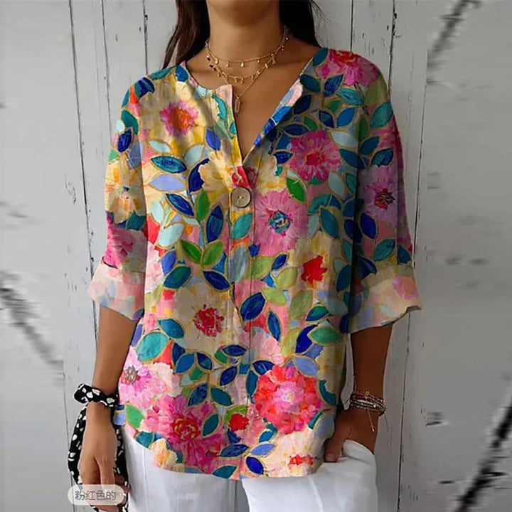 Harley Elegant Floral Blouse - Asvori Melbourne