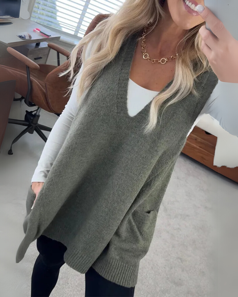 AROLA Cozy Knit Vest - Asvori Melbourne