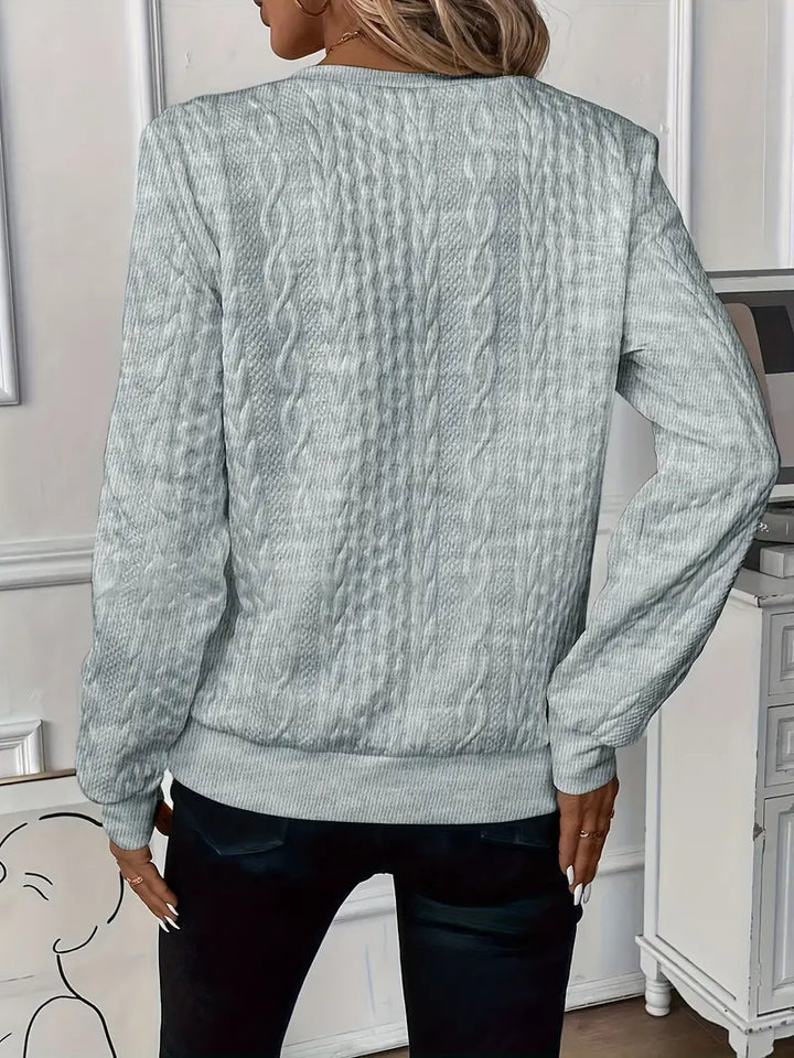 Hannah Elegant Jumper with Zip - Asvori Melbourne