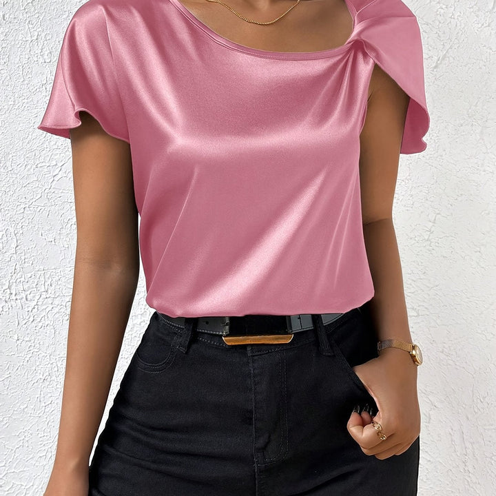 Loretta Trendy Top With Unique Shoulder Detail - Asvori Melbourne