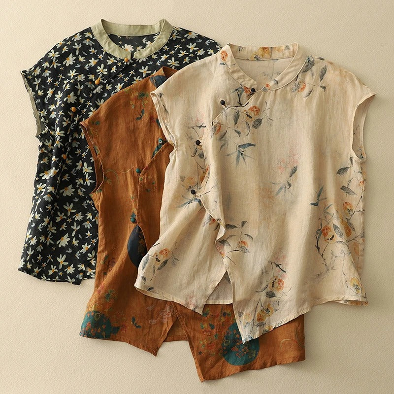 Ardene Linen Top - Asvori Melbourne