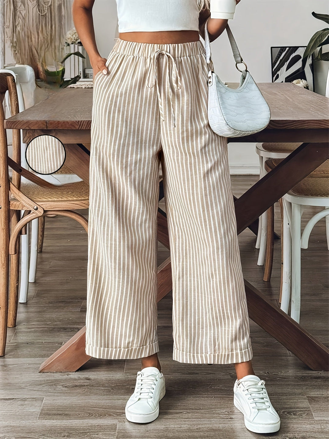 Leona Striped Pants - Asvori Melbourne