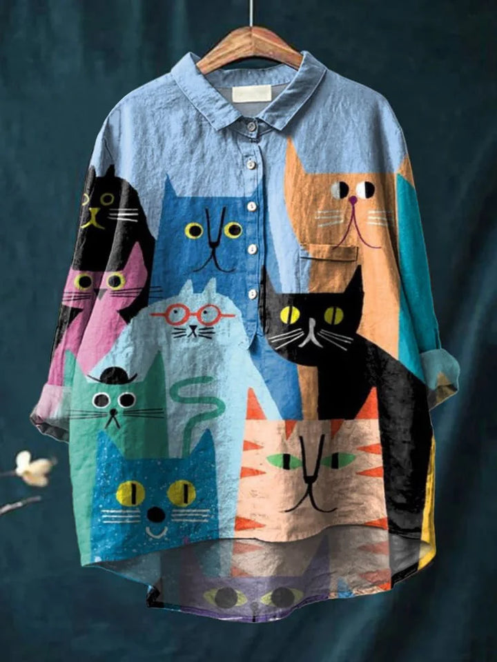 Chloe Dog Art Shirt - Asvori Melbourne