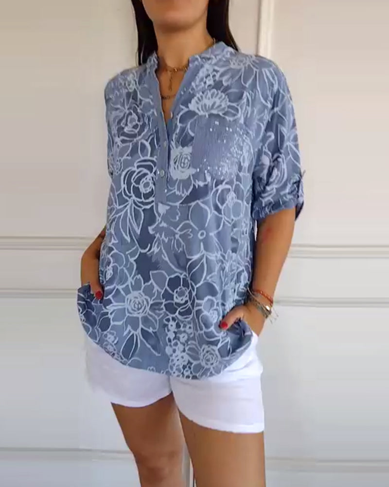 Sandra Floral Print Blouse - Asvori Melbourne