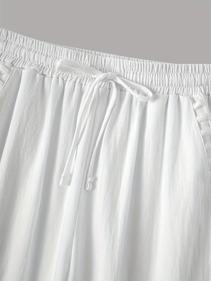 Tracey Contrast Trim Cropped Pants - Asvori Melbourne