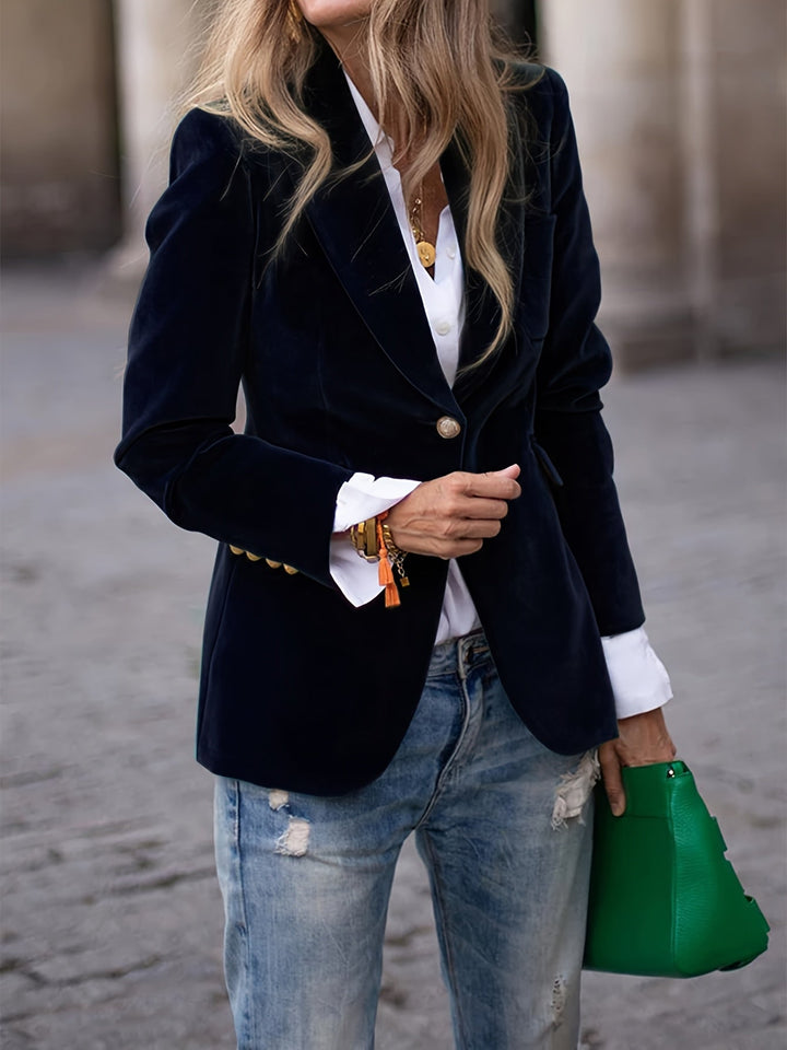Miranda Timeless Velvet Blazer - Asvori Melbourne