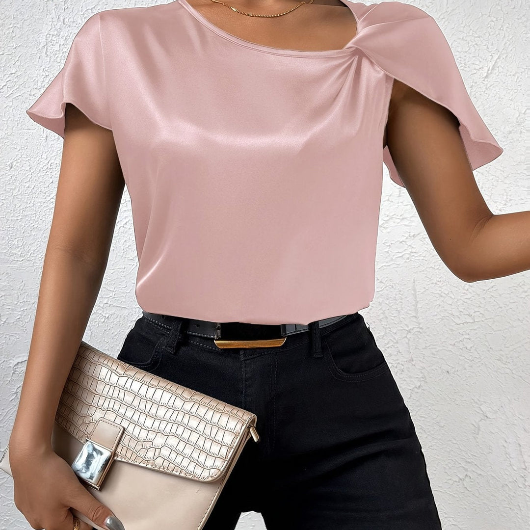 Loretta Trendy Top With Unique Shoulder Detail - Asvori Melbourne