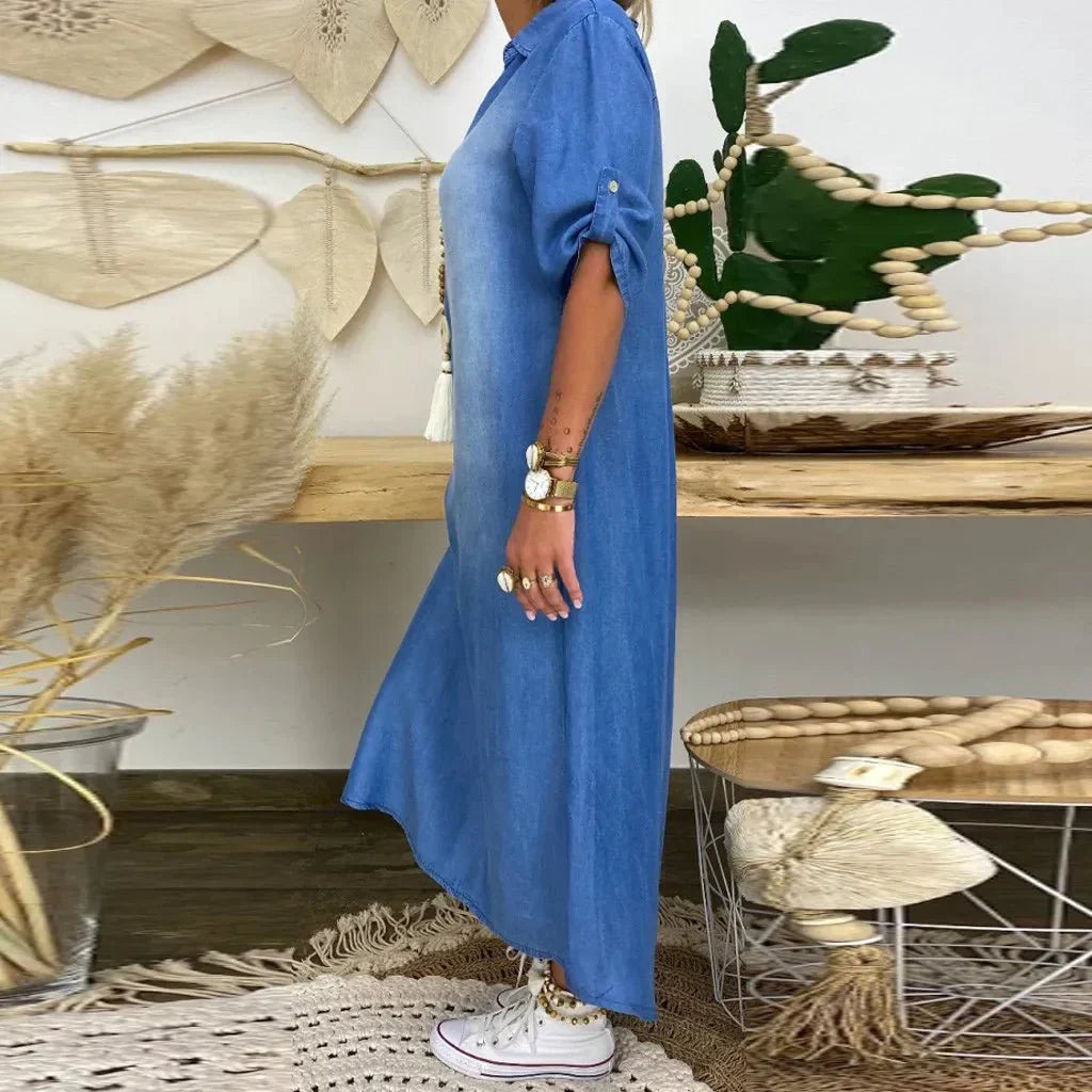 Gloria Comfortable Denim Dress