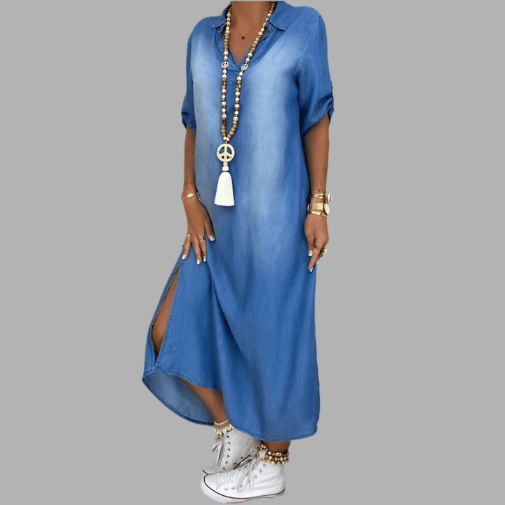Gloria Comfortable Denim Dress