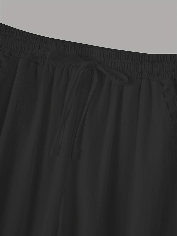 Tracey Contrast Trim Cropped Pants - Asvori Melbourne