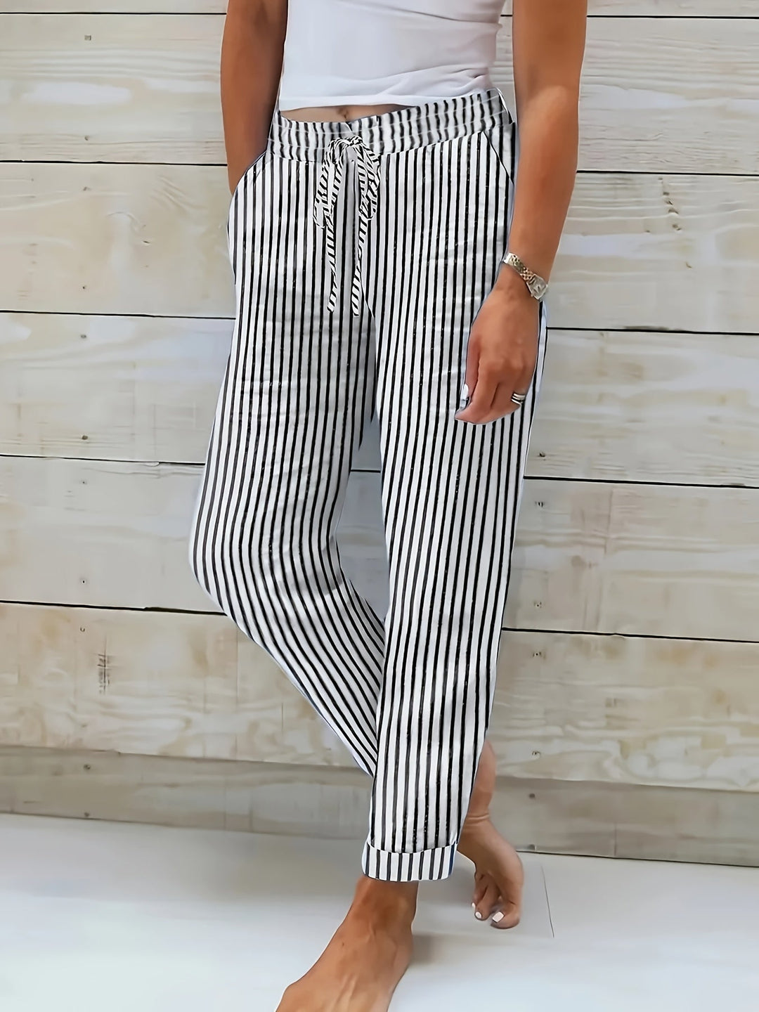 Olivia Stretch Waist Trouser - Asvori Melbourne
