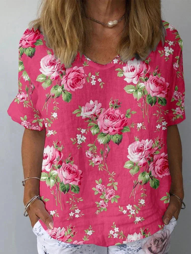 Lisa Artistic Floral Shirt - Asvori Melbourne