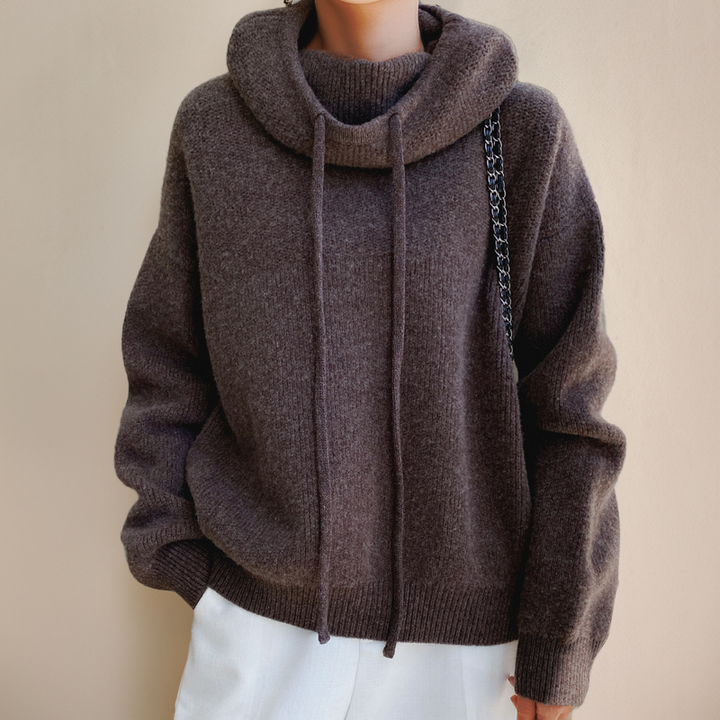 Isabelle Merino wool turtleneck jumper - Asvori Melbourne