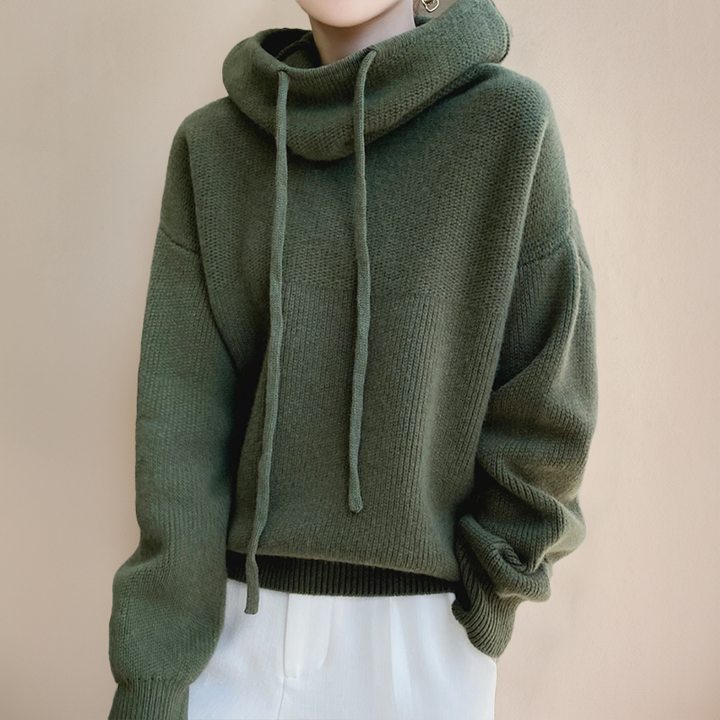 Isabelle Merino wool turtleneck jumper - Asvori Melbourne