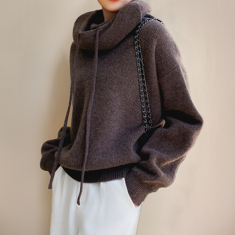 Isabelle Merino wool turtleneck jumper - Asvori Melbourne