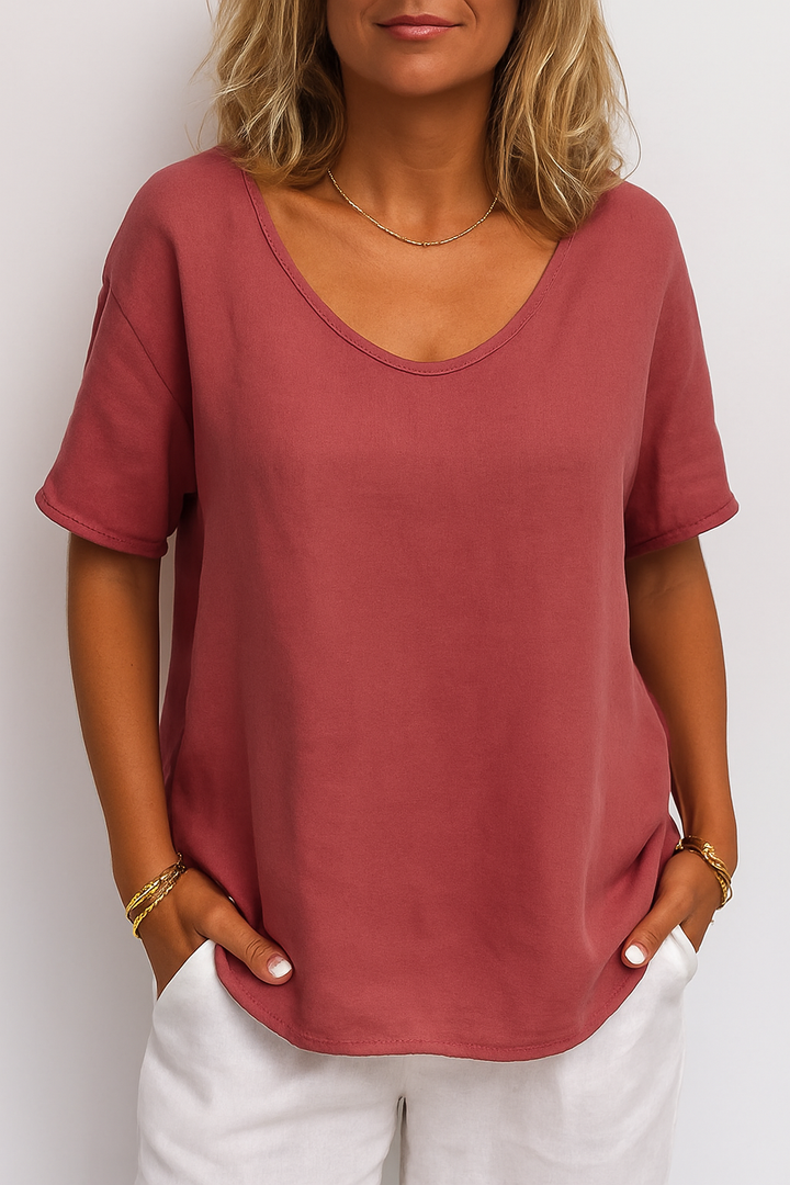 Erin Relaxed Fit Casual Summer Top - Asvori Melbourne