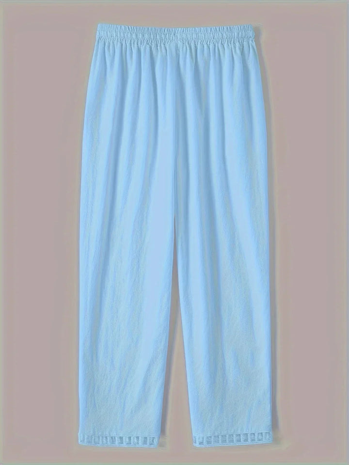 Tracey Contrast Trim Cropped Pants - Asvori Melbourne