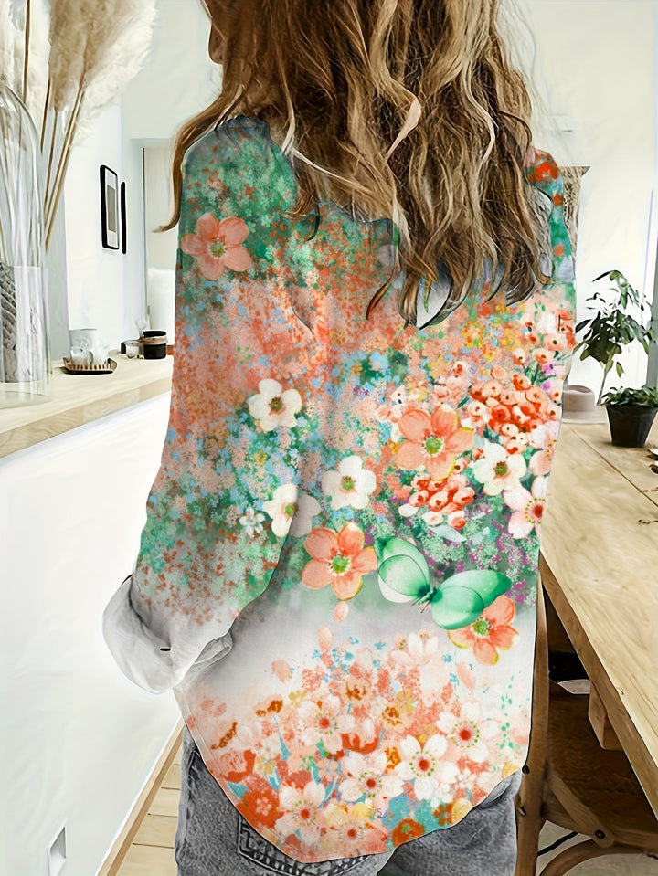 Leura Floral Boho Blouse - Asvori Melbourne