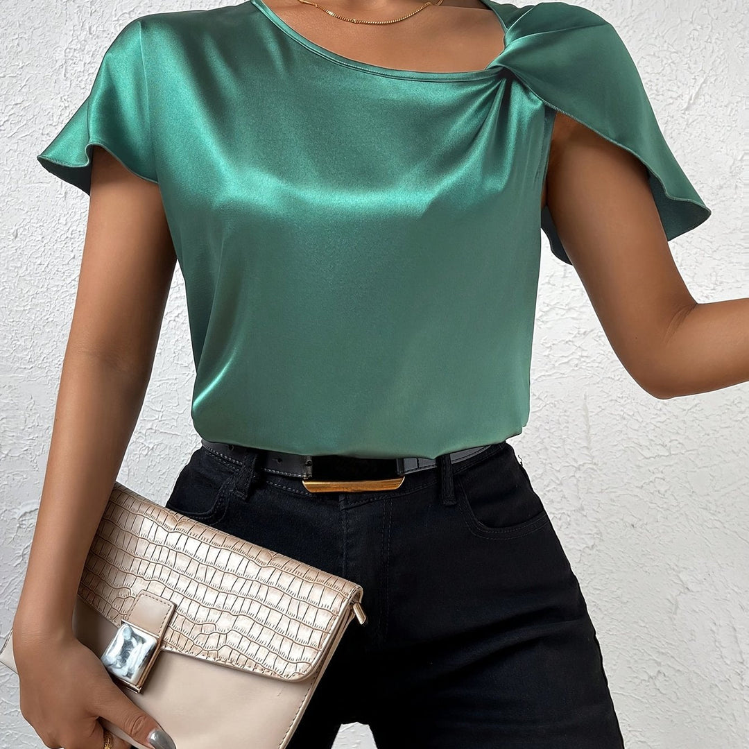 Loretta Trendy Top With Unique Shoulder Detail - Asvori Melbourne