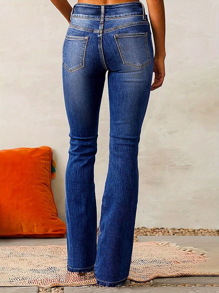 Aya High-Waisted Flare Jeans - Asvori Melbourne