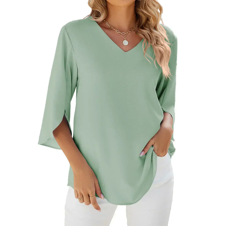 Vicky Blouse with V-Neck - Asvori Melbourne