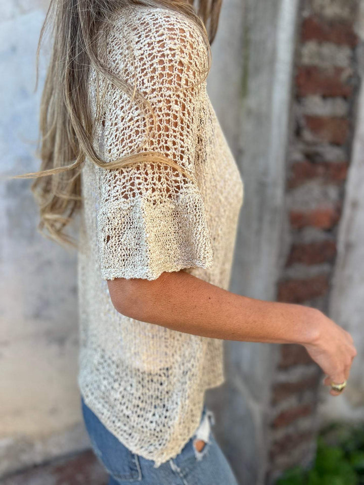 Ivonie Elegant Textured Top - Asvori Melbourne