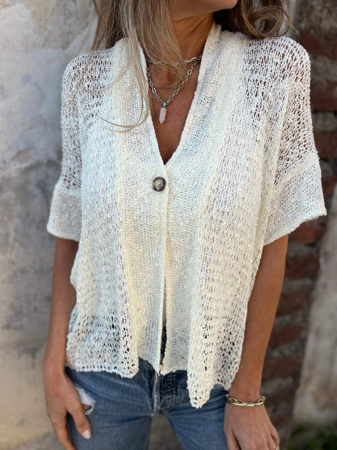 Ivonie Elegant Textured Top - Asvori Melbourne