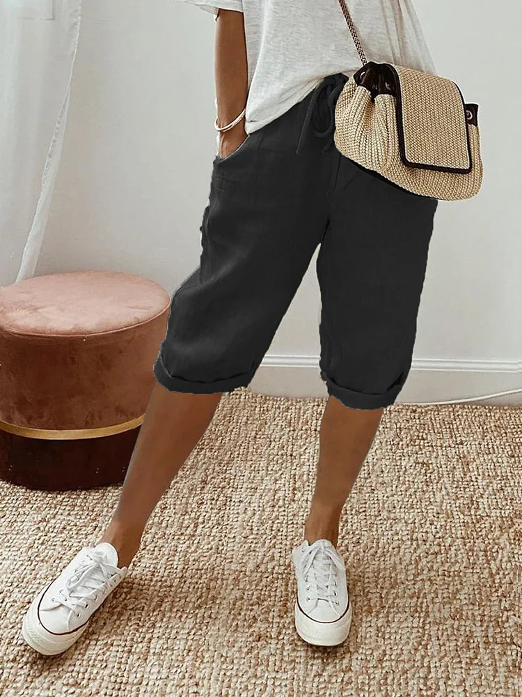 EMMA Cotton-Linen Women's Pants - Asvori Melbourne
