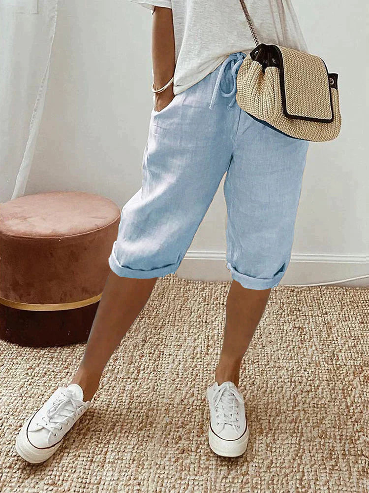 EMMA Cotton-Linen Women's Pants - Asvori Melbourne