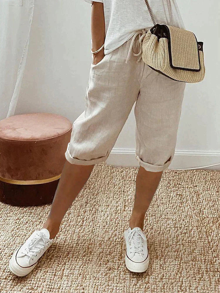 EMMA Cotton-Linen Women's Pants - Asvori Melbourne