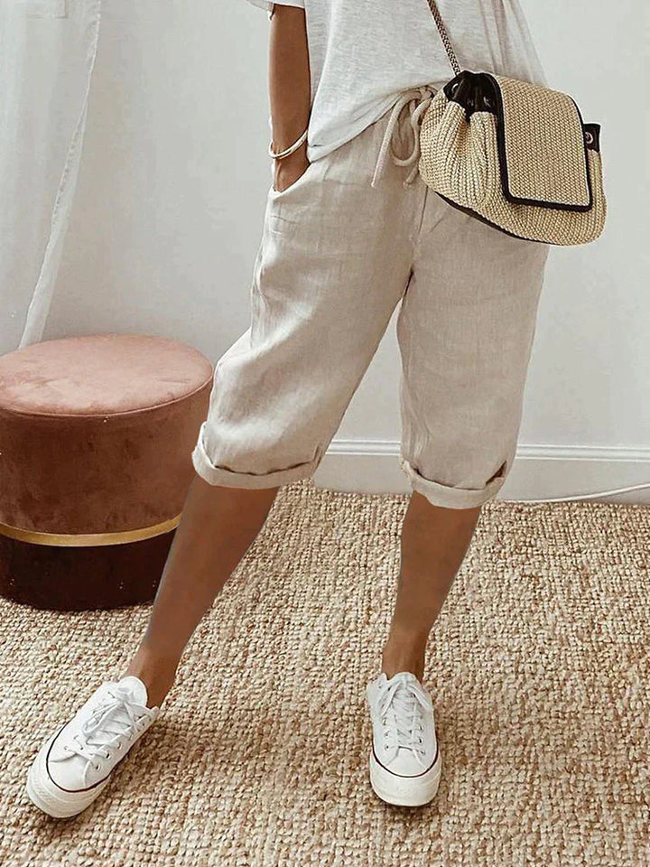 EMMA Cotton-Linen Women's Pants - Asvori Melbourne