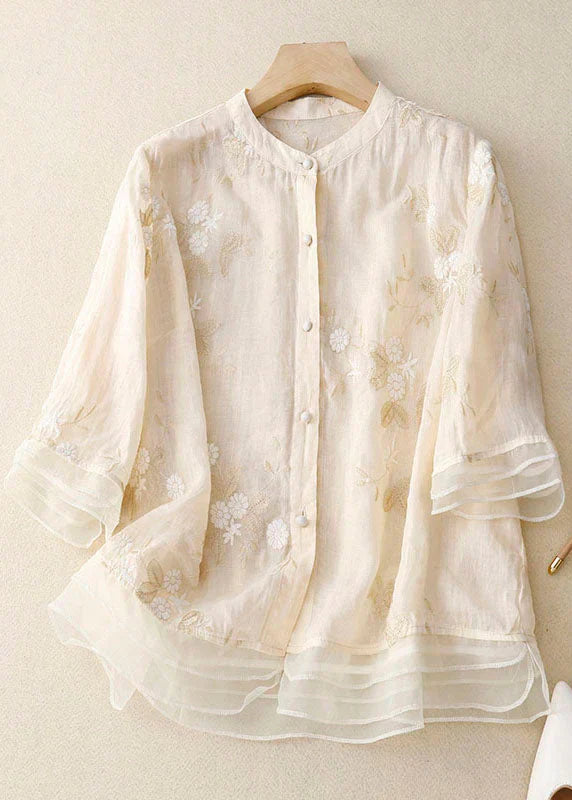 Madison Elegant Embroidered Blouse - Asvori Melbourne