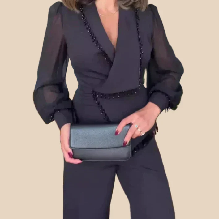 Aveline Asymmetrical Luxe Suit Set