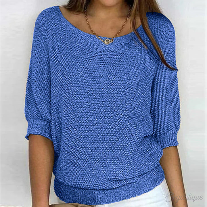 Eunice Relaxed Knit Top - Asvori Melbourne